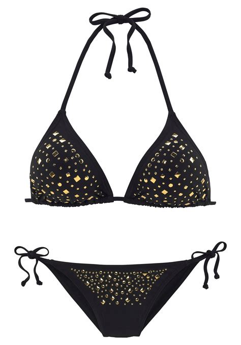 triangel bikini oberteil schwarz|Triangel Bikini: trendy Bikinis für den Sommer